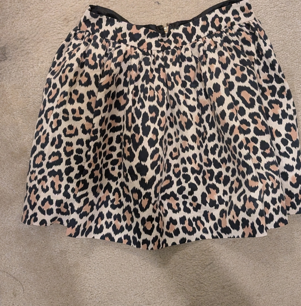 Kate Spade mini skirt cheetah print